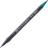 Zig Art Graphic Twin Rb+f TUT-95 35 Persian Green Çift Uçlu Çizim Kalemi