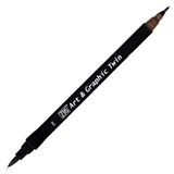 Zig Art&Graphic Twin 076 Dark Brown Teknik Çizim Kalemi