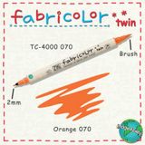 Zig Fabricolor Twin Brush Orange Kumaş Boyama Kalemi