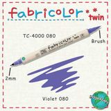 Zig Fabricolor Twin Çift Uçlu Kumaş Boyama Kalemi VIOLET