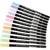 Zıg Graphic Twin Marker-Set, Pastellfarben, 12 Stück - Standart