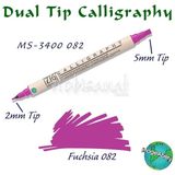 Zig Kaligrafi Çift Uçlu Kaligrafi Kalemi 2 mm 5 mm 082 Fuşya