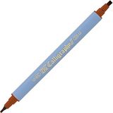 Zig Kaligrafi Kalemi Çift Uçlu 2mm + 3.5mm TC-3100 060 Brown