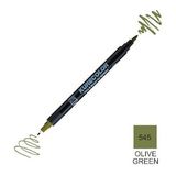 Zig Kurecolor Mangaka Fine & Brush CNKC-2200 545 Olive Green Çift Taraflı Markör Kalem