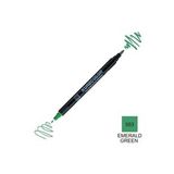 Zig Kurecolor Mangaka Fine & Brush CNKC-2200 553 Emerald Green Çift Taraflı Markör Kalem