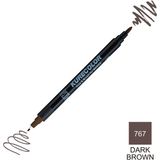 Zig Kurecolor Mangaka Fine & Brush CNKC-2200 767 Dark Brown Çift Taraflı Markör Kalem