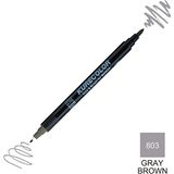 Zig Kurecolor Mangaka Fine & Brush CNKC-2200 803 Gray Brown Çift Taraflı Markör Kalem