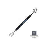 Zig Kurecolor Mangaka Fine & Brush CNKC-2200 829 Dark Steel Gray Çift Taraflı Markör Kalem