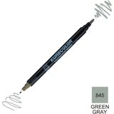 Zig Kurecolor Mangaka Fine & Brush CNKC-2200 845 Green Gray Çift Taraflı Markör Kalem