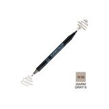 Zig Kurecolor Mangaka Fine & Brush CNKC-2200 W.06 Warm Gray 06 Çift Taraflı Markör Kalem