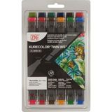 Zig Kurecolor Twin Ws 12'li Marker Seti Deep Colors - Renkli - Standart