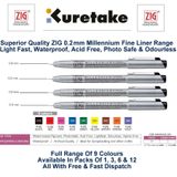 Zig Millenium MS-005 0.2 mm Turuncu Teknik Çizim Kalemi