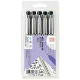 Zig MS/5V Millenium Siyah 5 Adet Çizim Kalemi