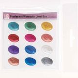 Zig Pearlescent Watercolor Jewel Box Sedefli 12 Renk Sulu Boya