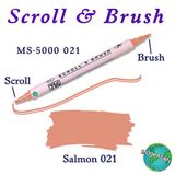 Zig Scroll Brush 021 Salmon Kaligrafi Kalemi