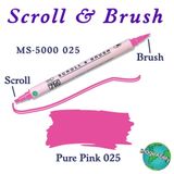 Zig Scroll Brush 025 Pure Pink Kaligrafi Kalemi