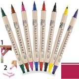Zig Scroll & Brush Çift Çizgi ve Fırça Uçlu Kaligrafi ve Gölgeleme Kalemi 024 Rose