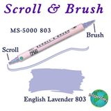 Zig Scroll & Brush Çift Çizgi ve Fırça Uçlu Kaligrafi ve Gölgeleme Kalemi 803 Ingiliz Lavanta