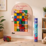 Zigo Toys 60X95CM Çıkarılabilir Manyetik Duvar Panosu – Yapışkanlı Pano, Çocuk Odası, Oyun ve Öğrenme Alanı Pudra Kil - Pembe