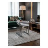 Zigon 4 LÜ TEKERLEKLİ METAL AYAK SEHPA MDF