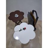 Zigon Çanta Papatya 90650 Dörtlü Model Ahşap Mdf Parlak 4 Renk Uyumu El Yapım
