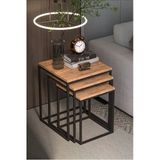 Zigon Sehpa 3'Lü Küp Atlantik Çam