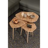 Zigon Sehpa 3'lü Trio Atlantik Çam - Kahverengi