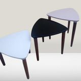 Zigon Sehpa Model 90517 Konik Ayak Üçgen Tabla Üç Renk Kutuda Sevk El Yapım