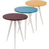 Zigon St 3Ayak13556 3Renk Model Sehpa Kayın Torna Retro Ayak Mdf Tabla El Yapım