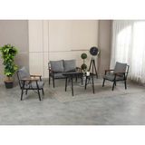 Zigonzi Rüya, 2+1+1 Bahçe-Balkon Mobilyası, Gri