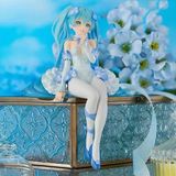Zigver Anime Kız Pembe Kelebek Peri Beyaz Elbise Oturan Pvc Model Oyuncak Ev Dekorasyon Hediye