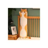 Zigver Kawaii Sevimli Yumuşak Uzun Kedi Yastık Peluş Doğum Günü Hediyesi 90 CM