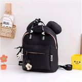 Zigver Mıckey Mouse Anaokulu-Yuva-Kreş-Renkli Sırt Çocuk Çanta 30X25CM - Siyah