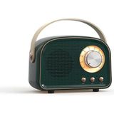 Zigver Retro Bluetooth Hoparlör Sevimli Mini Hoparlör Taşınabilir Kablosuz Hoparlör Ev Açık Seyahat Için Vintage Dekor, Kızlar Için Hediyeler - Siyah