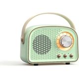 Zigver Retro Bluetooth Hoparlör Sevimli Mini Hoparlör Taşınabilir Kablosuz Hoparlör Ev Açık Seyahat Için Vintage Dekor, Kızlar Için Hediyeler - Yeşil