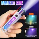 Zigver Uv El Feneri 395 NM Siyah Işık USB Şarj Edilebilir Ultraviyole LED Blacklight Woods Lamba Güçlü Floresan Taşınabilir Dedektör - 0 - Siyah - 100 W