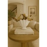 Zigzag Home İstiridye Vazo Büyük Boy 21*30 Bohem Dekoratif Vazo