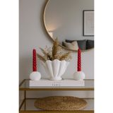 Zigzag Home Orta Boy İstiridye Vazo 2 Adet midye mumluk hediyeli bohem tarz vazo istiridye midye vazo set
