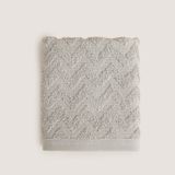 Zigzag%100 Pamuk El Havlusu 30x40 cm Gri