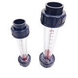 Zihozan Kısa LZS-15/25/32/40/50/65 60 100 160 250 400 600 1000 LPH Plastik Boru Sıvı Şamandıralı Debimetre Su Akış Ölçer Rotametre (DN25 250-2500LPH, Yapıştırma Soketi)