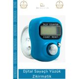 #Zikirmatik Dijital Sayaçlı Şeffaf Silikon Kordonlu Pratik Renkli Ayarlanabilir Yüzük Zikirmatik