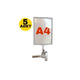 ZIKZAK A4 Mandallı Etiketlik 5 Adet