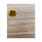 Zıkzak Plastik Eşarp - Şal Askısı 50 Adet