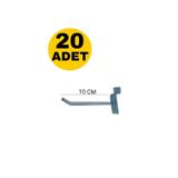 ZIKZAK Raf Kanallı Panel / Pano Askı Kancası 10 Cm 20 Adet