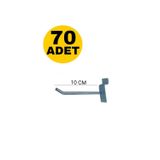 Zıkzak Raf Kanallı Panel / Pano Askı Kancası 10 Cm 70 Adet