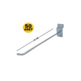 Zıkzak Raf Kanallı Panel / Pano Askı Kancası 25 Cm 50 Adet