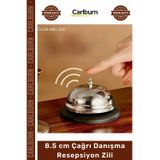#Zil Gümüş Renk 8.5cm Metal Masa Lobi Otel Ofis Çağrı Servis Danışma Tezgah Resepsiyon Zili