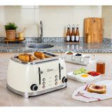 Zilan ZLN1214 | Retro Ekmek Kızartma Makinesi | 6 Kademeli | Buz Çözme | Yeniden Isıtma | 1500W - Bej