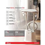 Zilan Zln2792 Ayaklı Kumaş Ve Giysi Buhar Makinesi | Dikey Buharlı Ütü | Kırışık Giderici | 1.7 L. 2000 W Beyaz