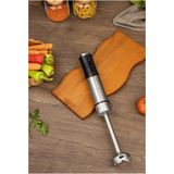Zilan ZLN3984 | Dikey El Blender | 1200W 12 Hız | Turbo | Paslanmaz Çelik Bıçaklar - Siyah - Gri